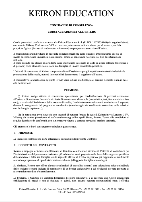 Contratto Accademici