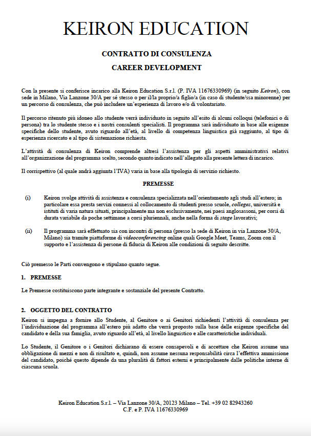 Contratto Career Development